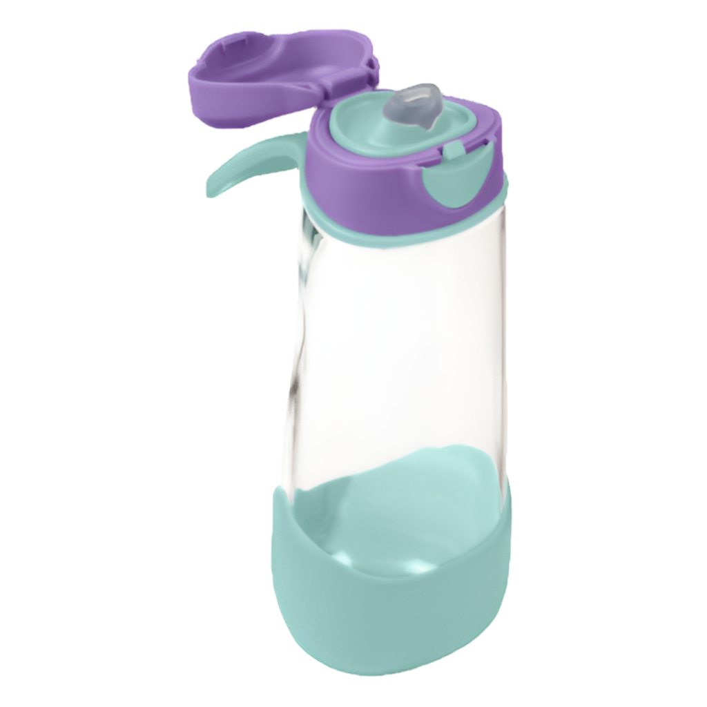B.Box Botella tritán con boquilla 450ml Lilac Pop