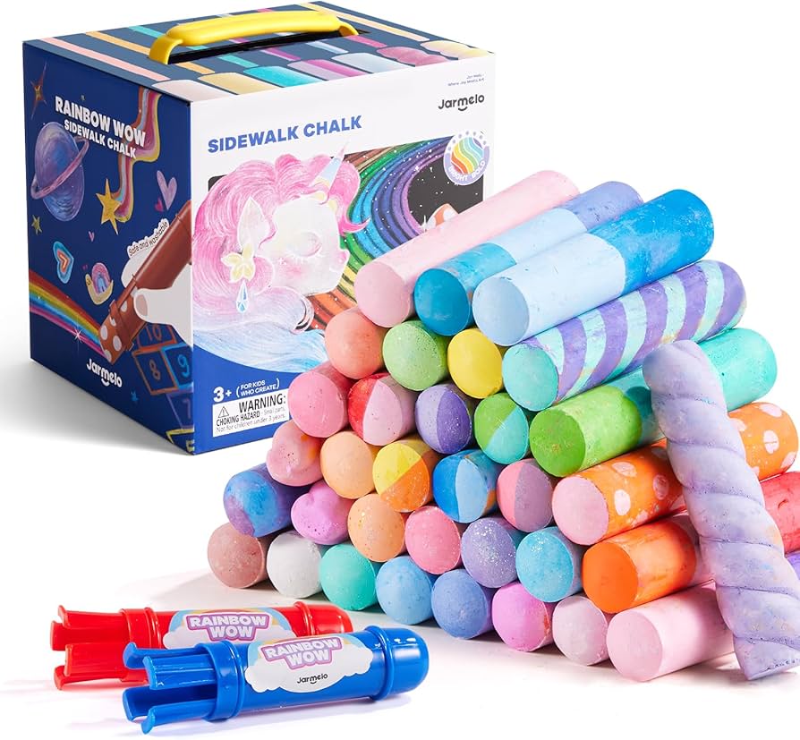 Jar Melo Tizas Jumbo Colores brillantes