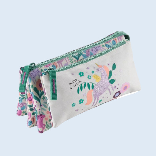 MiquelRius Estuche portatodo Cuádruple Unicornios