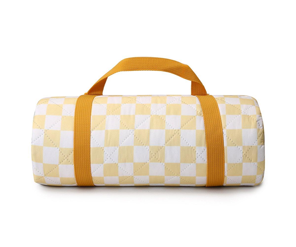 Tutete Manta Picnic Stripes Yellow Chess