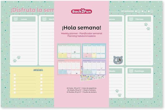 Back2fun Planificador semanal A4 atemporal
