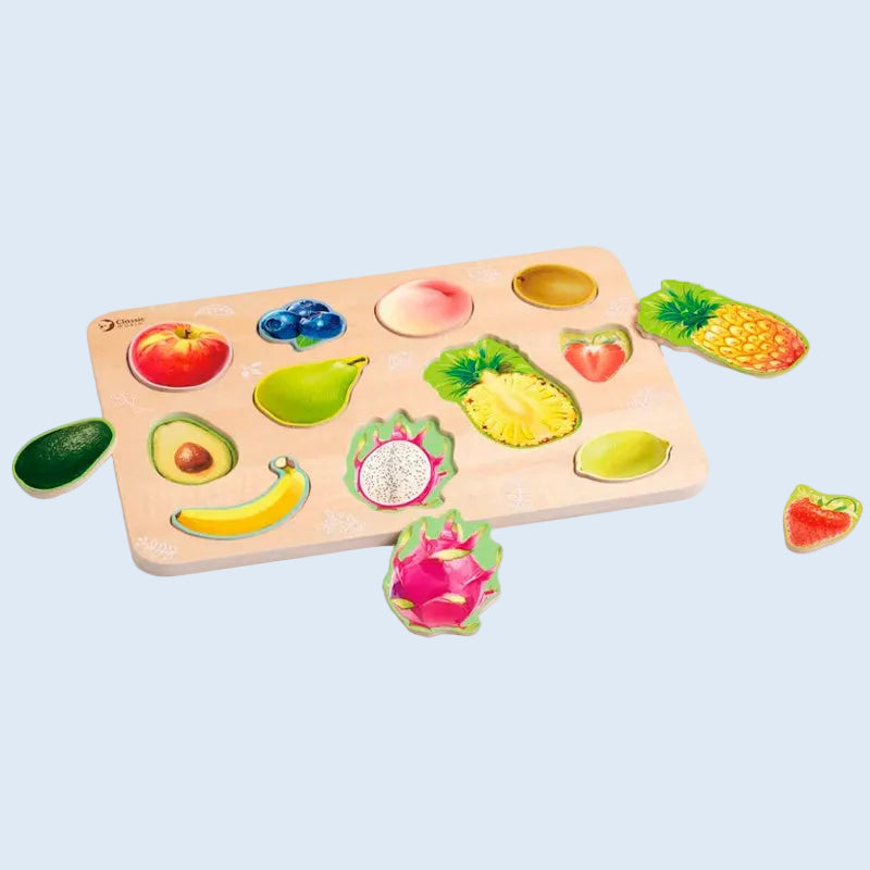 Classic World Puzzle madera encajable Frutas