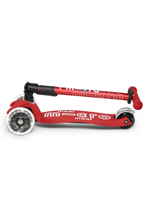 Micro Patinete Maxi Deluxe Plegable Rojo