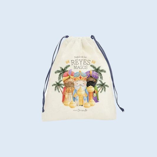 Navidad Bolsa algodón Reyes Magos