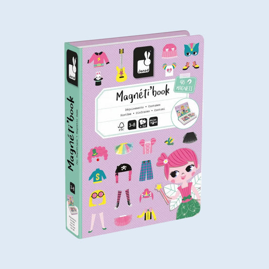 Janod Magneti Book Disfraces Rosa