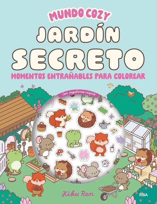 Mundo cozy Jardín secreto Libro para colorear