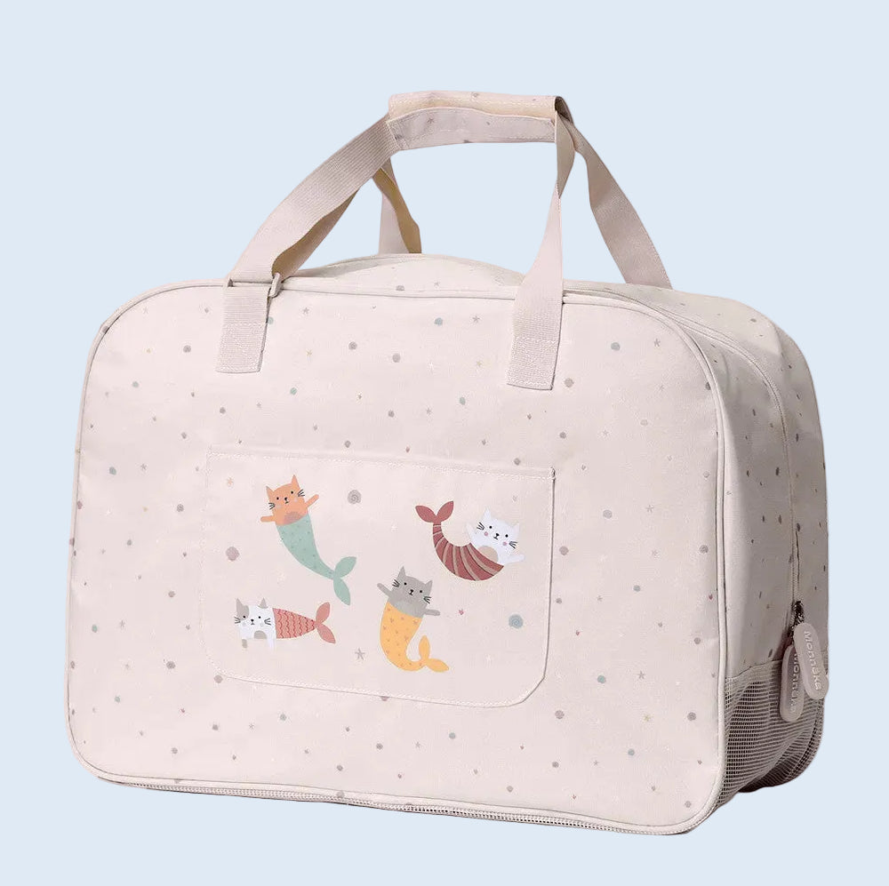 Tutete Bolso de playa con rejilla Mermaid Cats