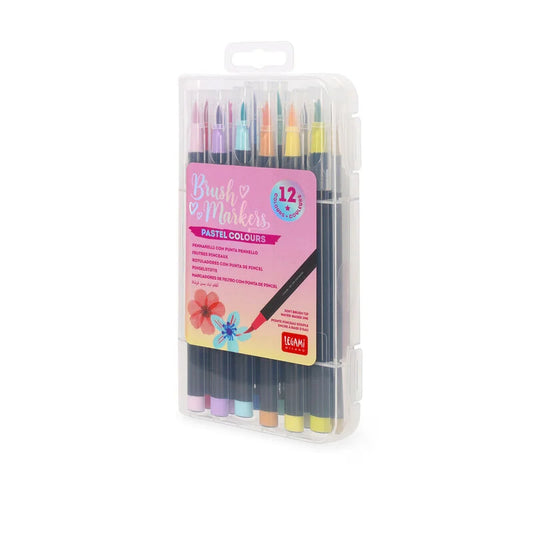 Legami Rotuladores lettering 12 colores pastel