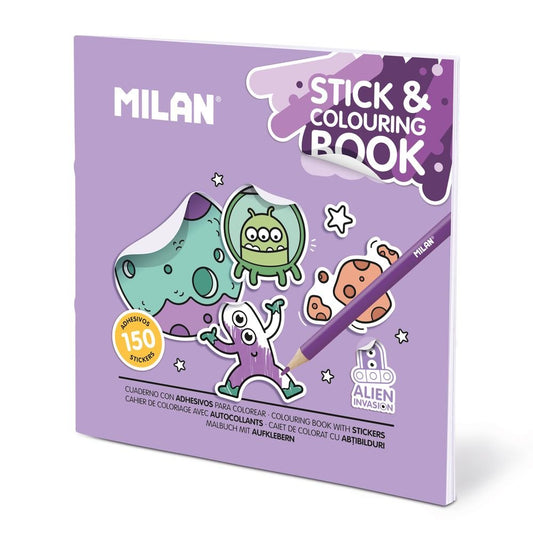 Milan Cuadernos con pegatinas para colorear Espacio