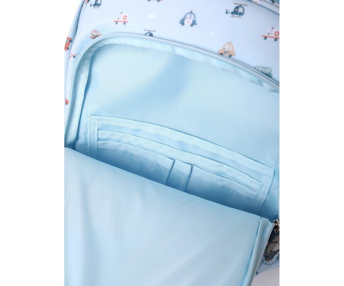 Tutete Mochila Mediana City Cars con llavero personalizable