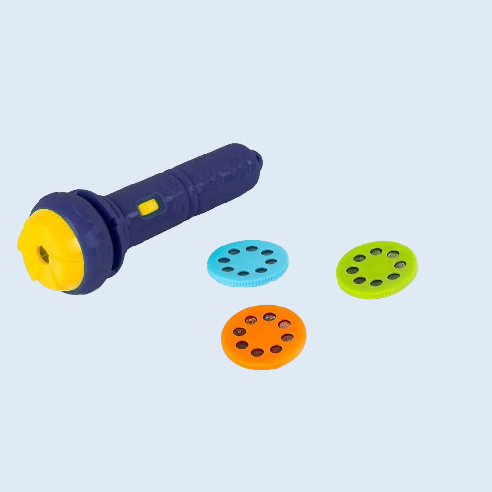 Kidea Set proyector de imágenes con 5 discos Azul