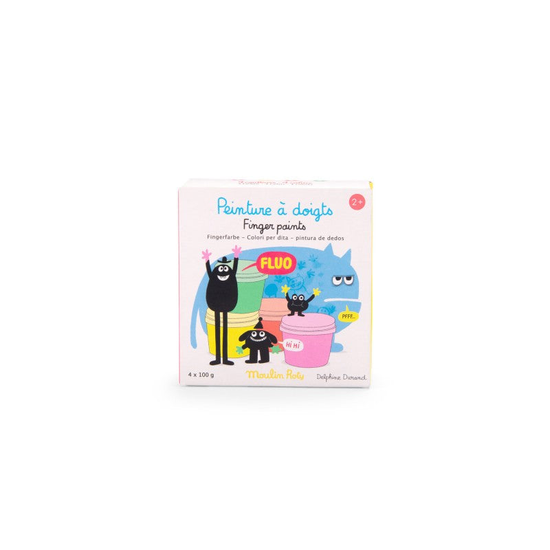 Moulin Roty Pintura fluorescente 4 colores