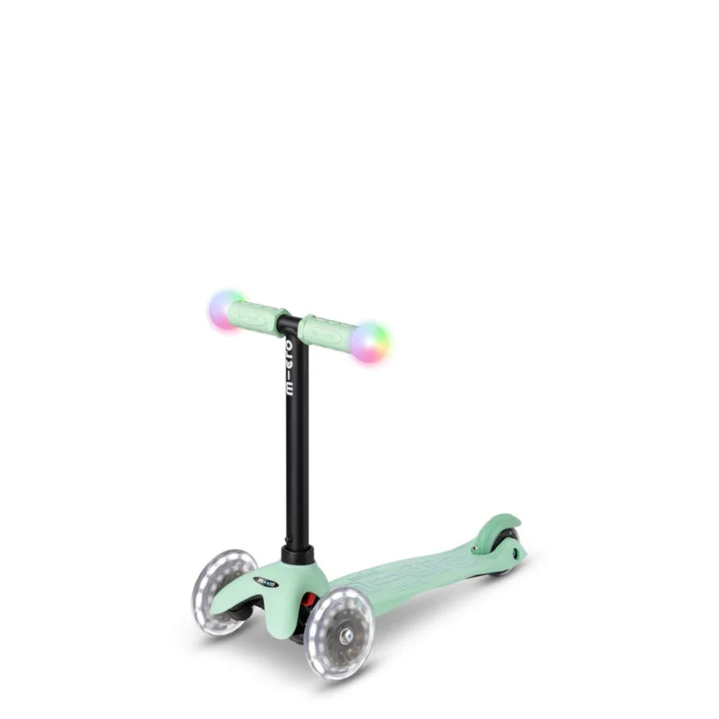Micro Patinete Mini2Grow Deluxe Magic Led Menta