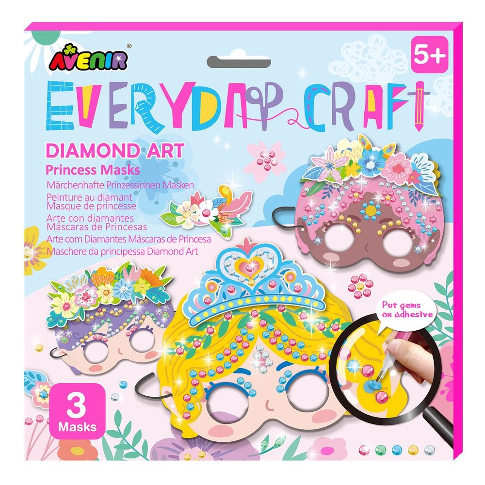 Avenir Arte con diamantes Máscaras de Princesas
