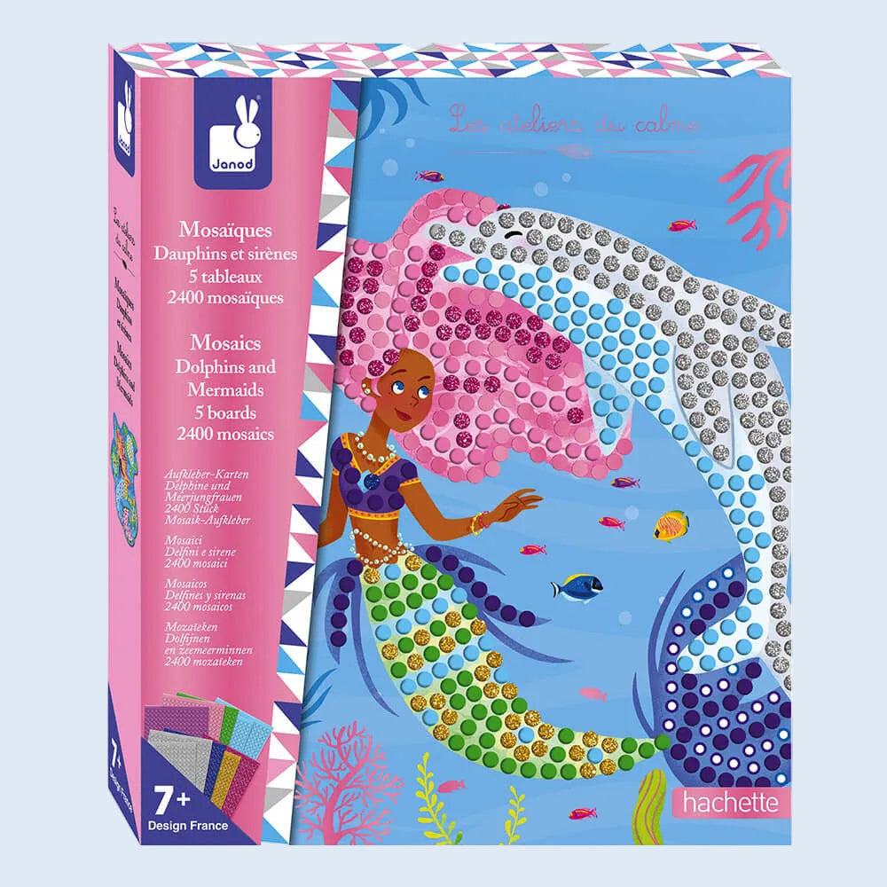 Janod Kit creativo Mosaicos Delfines y Sirenas