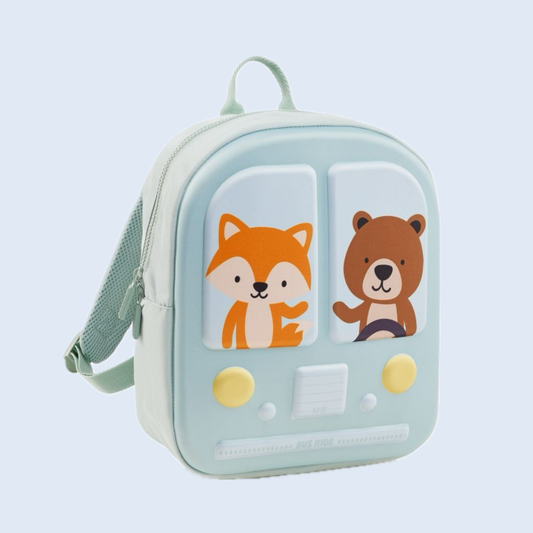 MiquelRius Mochila guardería Bus Celeste