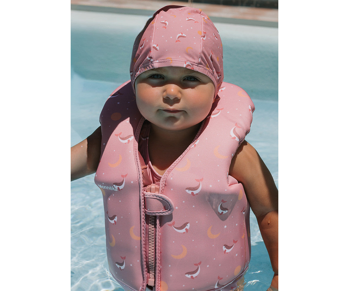 Tutete Chaleco flotador aprendizaje Whale Pink Talla 1-2 años