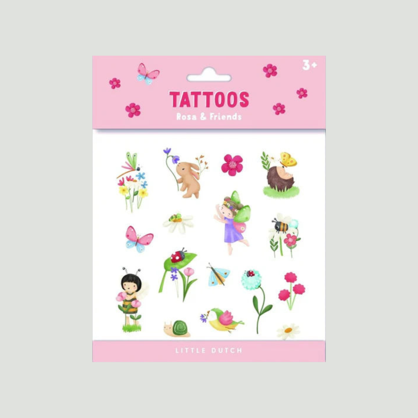 Little Dutch Tatuajes Rosa & Friends