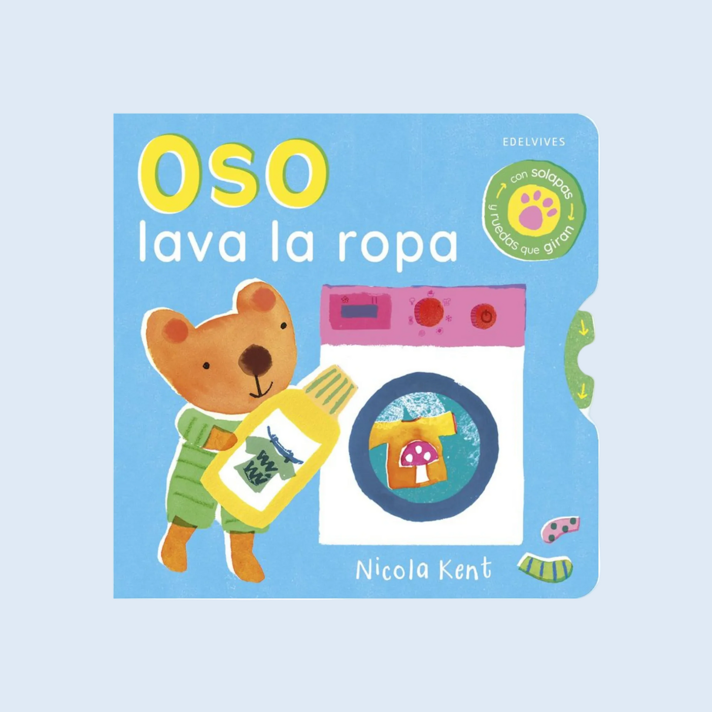 Oso lava la ropa