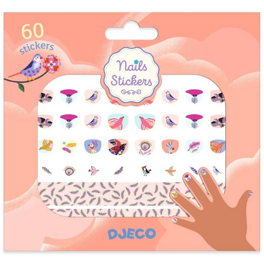 Djeco Adhesivos para uñas Plumas
