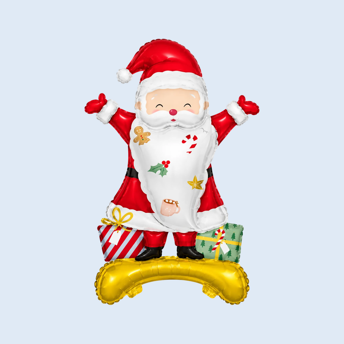 Globo XL con base Papá Noel - Navidad