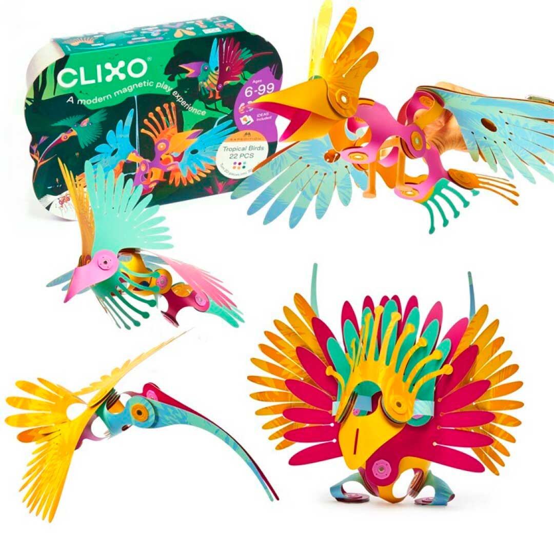 Clixo Tropical birds 22 piezas