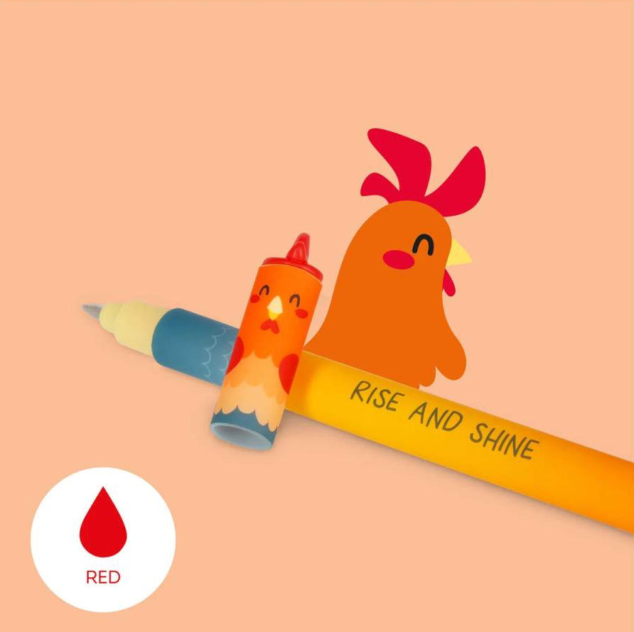 Legami Bolígrafo de gel borrable Pack granja