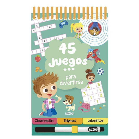 Libro pizarra 45 Juegos para divertirse