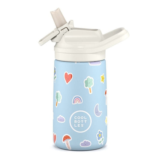 Cool Bottles Botella térmica 350 ml Kiddie Rainbow clouds