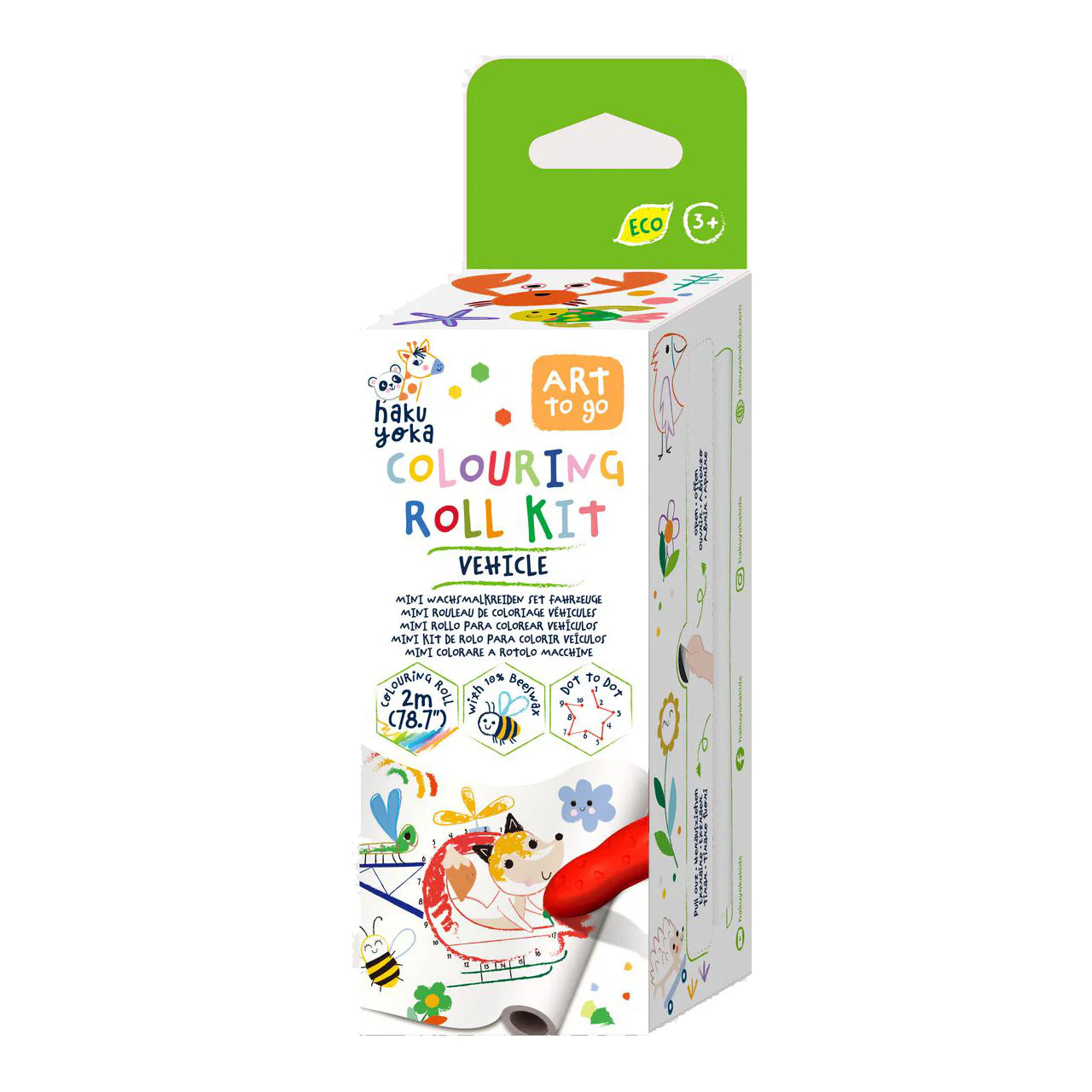 Haku Yoka Kit mini rollo para colorear Vehículos