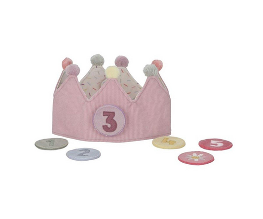 Little Dutch Corona Cumpleaños con números Rosa