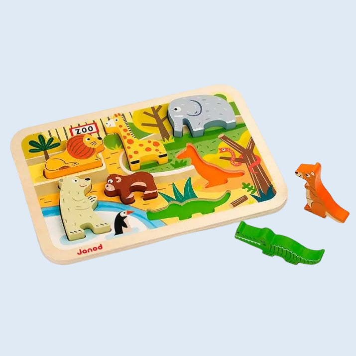 Janod Puzzle encajable Zoo