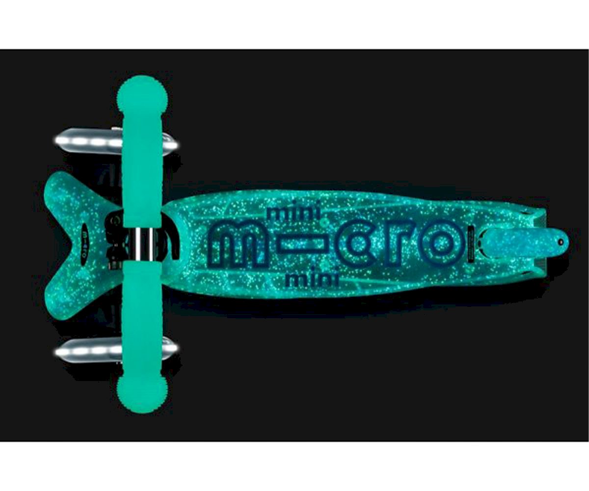 Micro Patinete Mini Deluxe plegable Orión Glow LED Azul