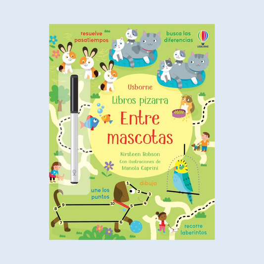 Libro pizarra Entre mascotas