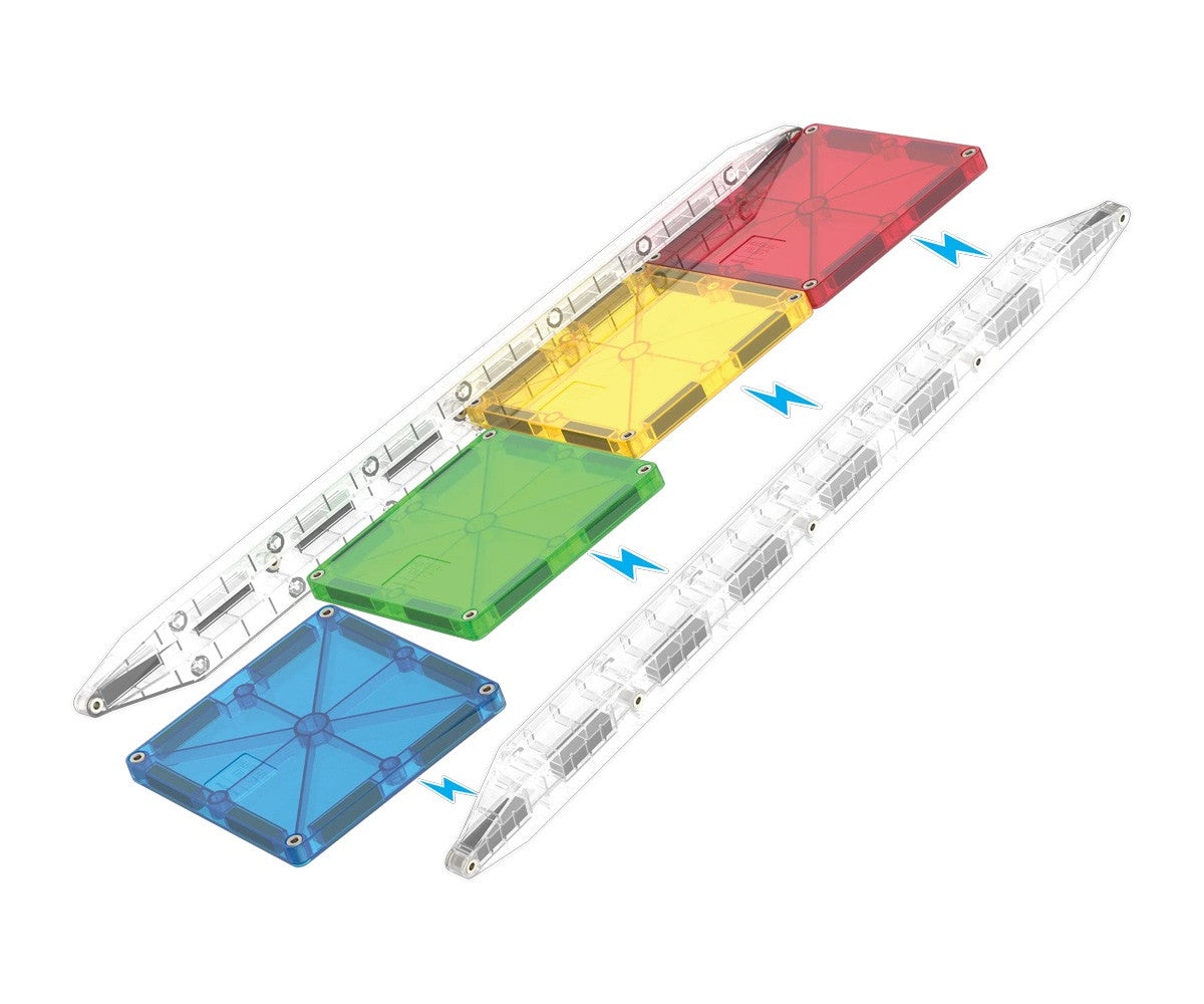 Magna-tiles Set construcción Rail Racers 33 piezas