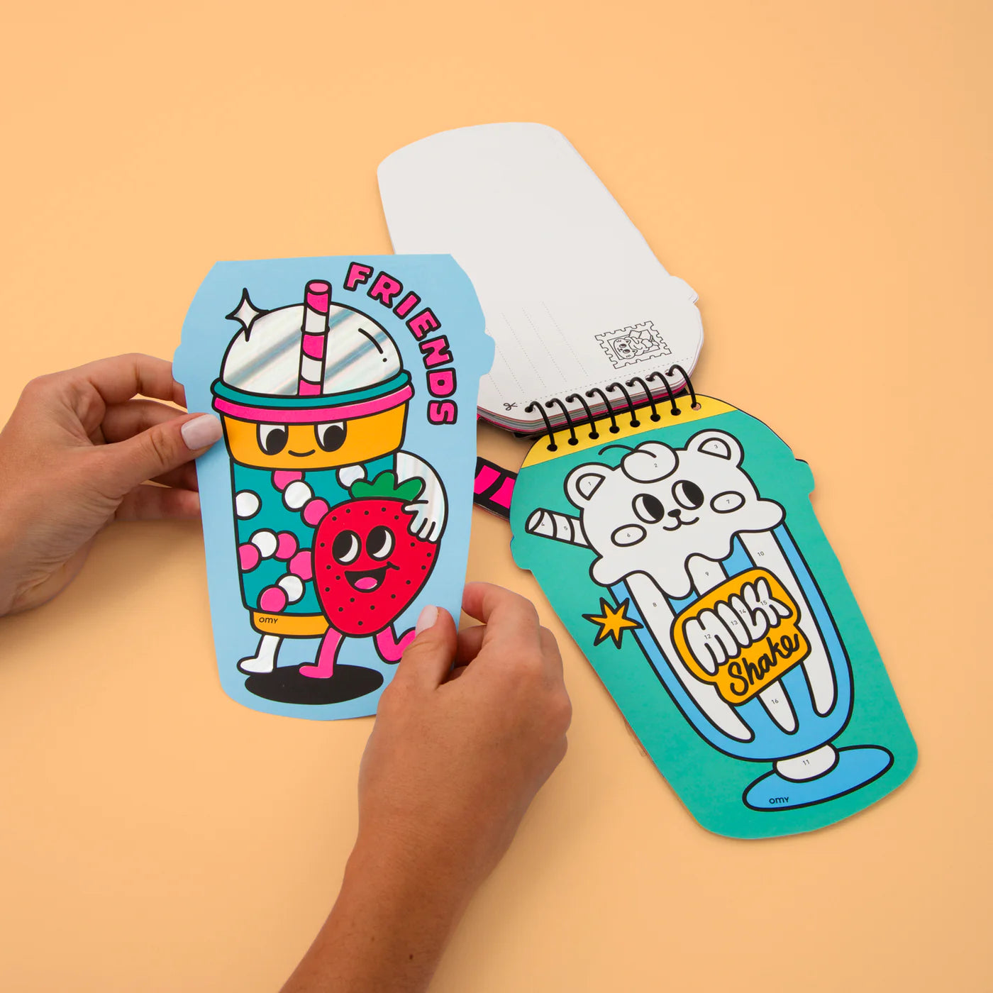 Omy Libreta de pegatinas enumeradas Bubble Tea