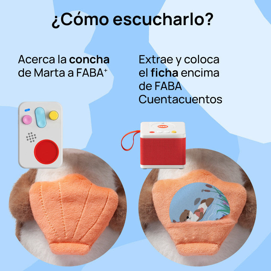Faba Mimos y abrazos con Marta