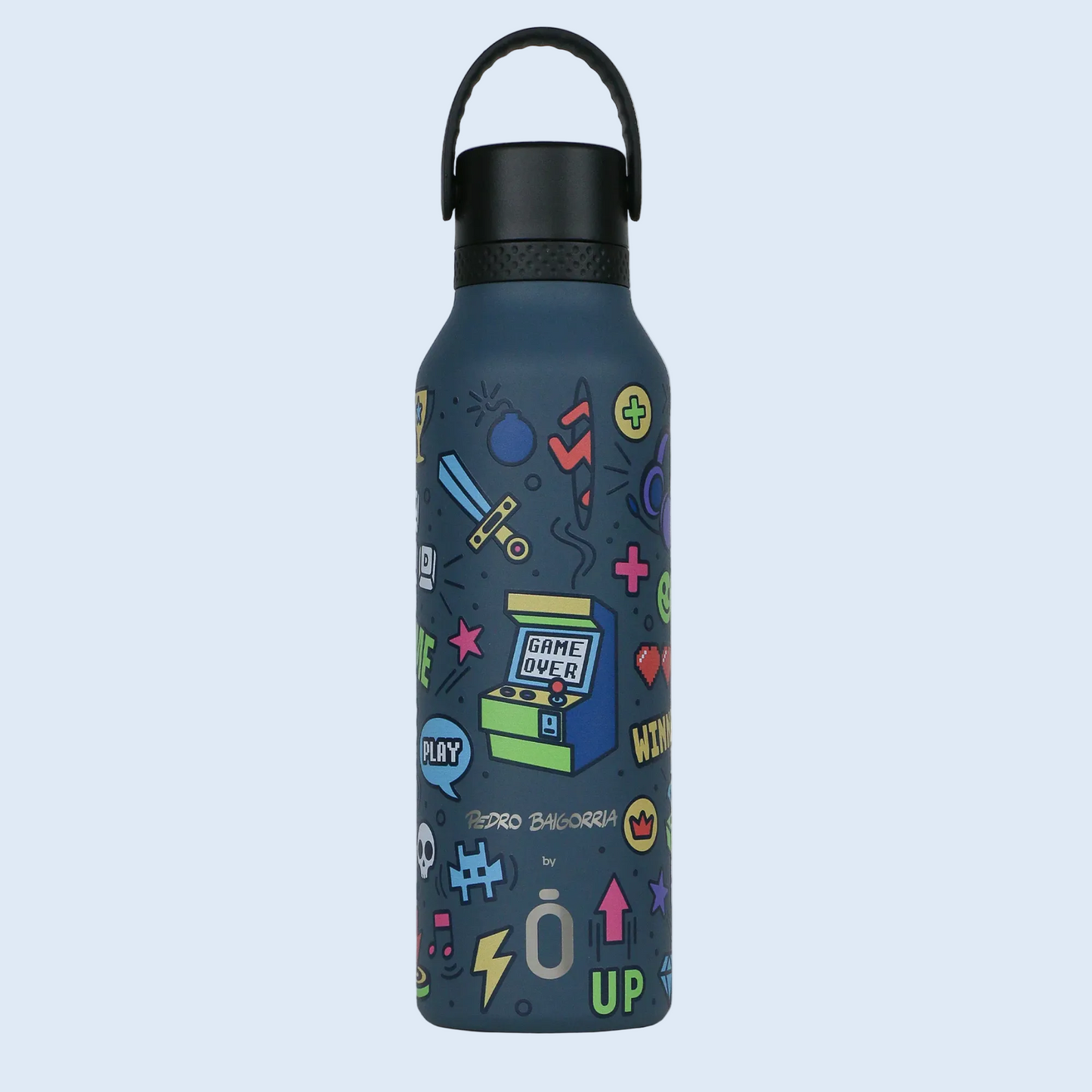Runbott Botella térmica 600ml Retro gamer Ocean
