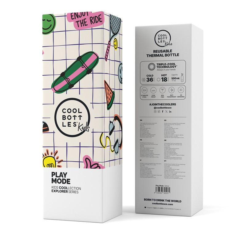 Cool Bottles Botella térmica 500 ml Play mode