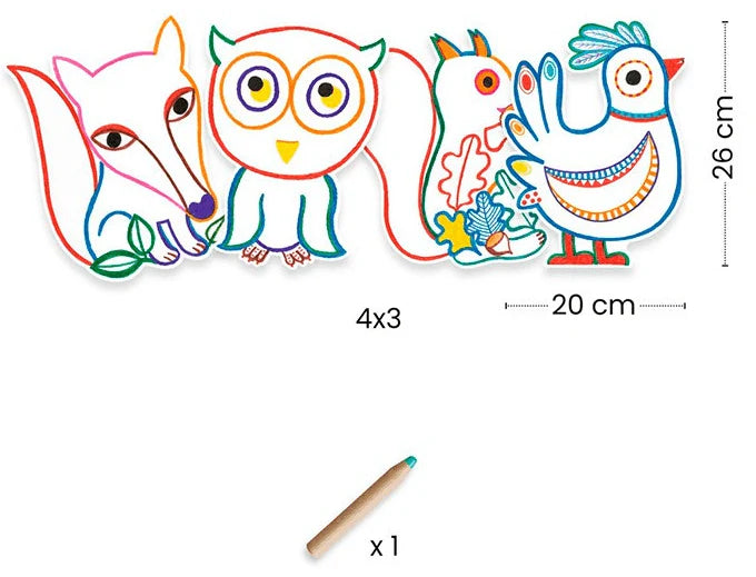 Djeco Baby Colorear Amigos del bosque