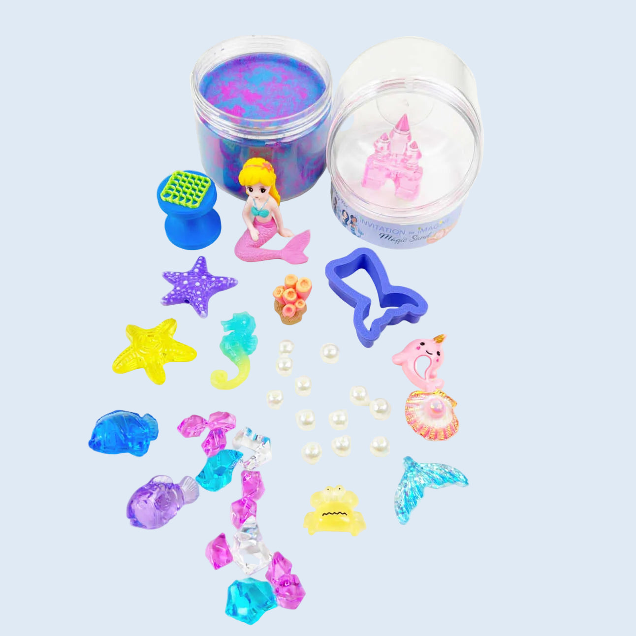 Invitationtoimagine Magic sand Play pot Mermaid