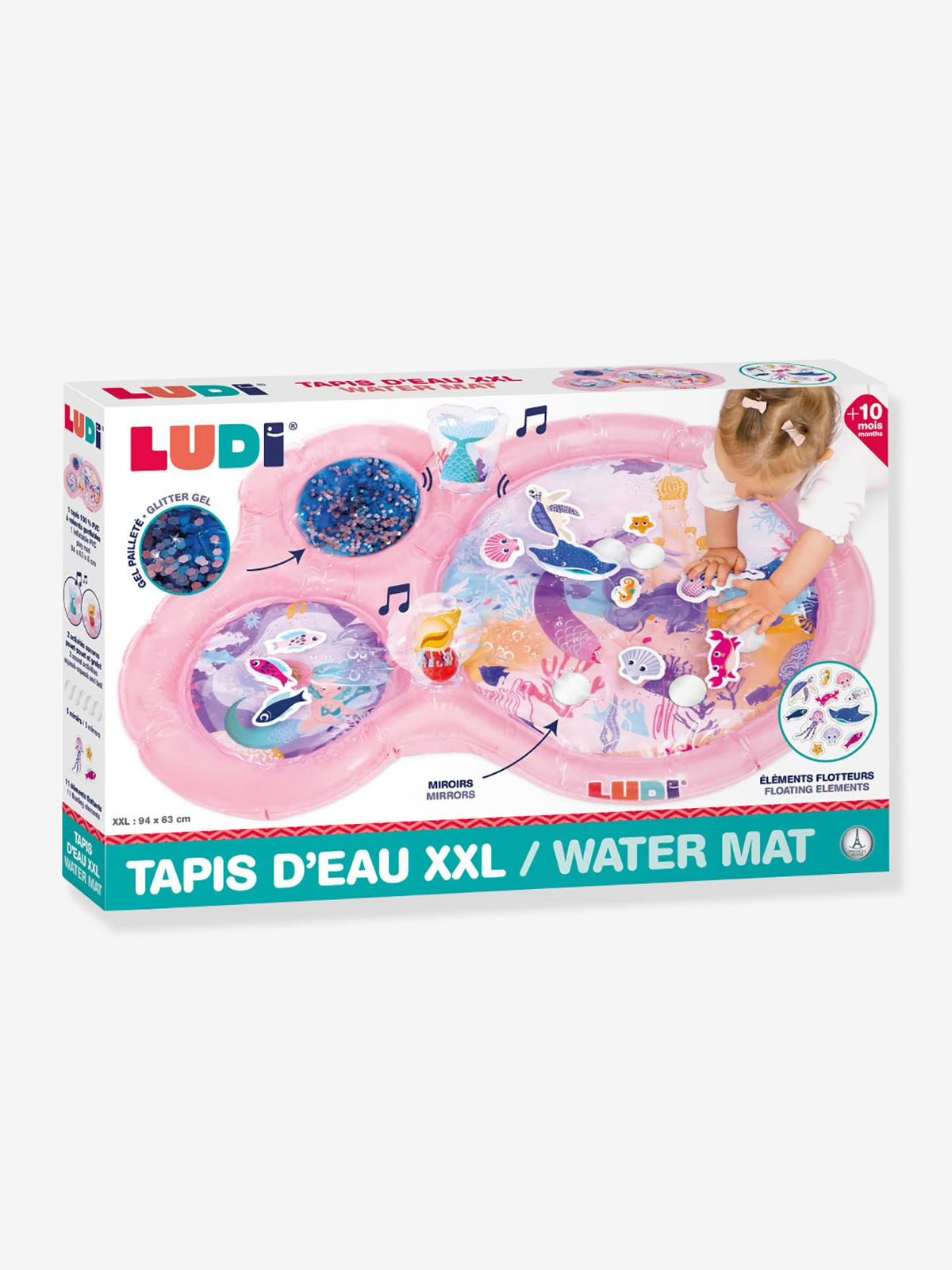 Ludi Alfombra de agua Rosa