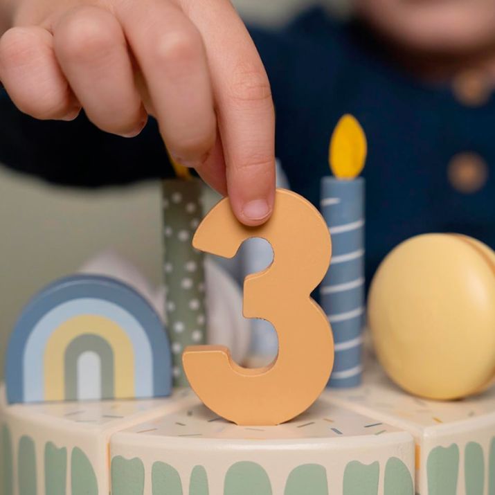 Little Dutch Tarta de cumpleaños Tonos azules