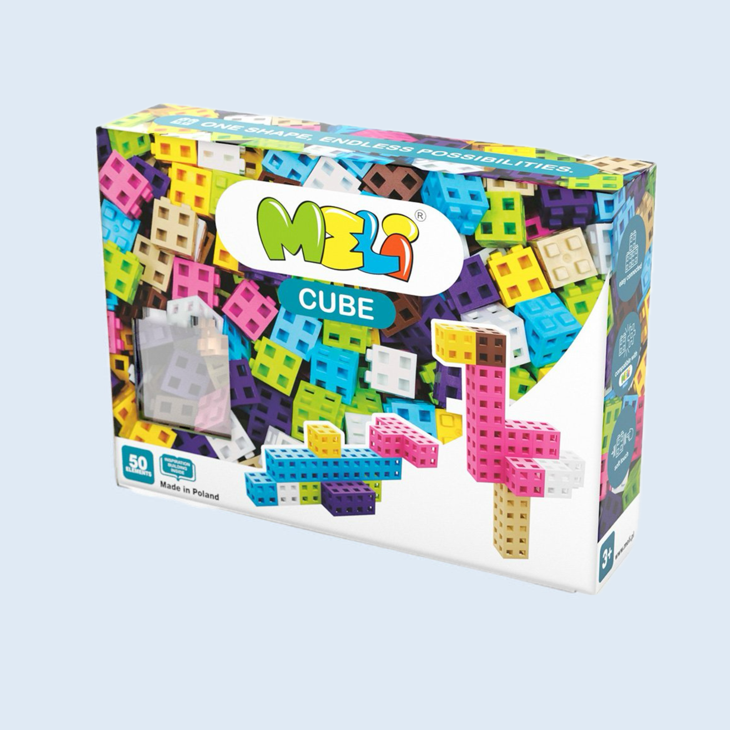Meli Cube Pastel 50 piezas