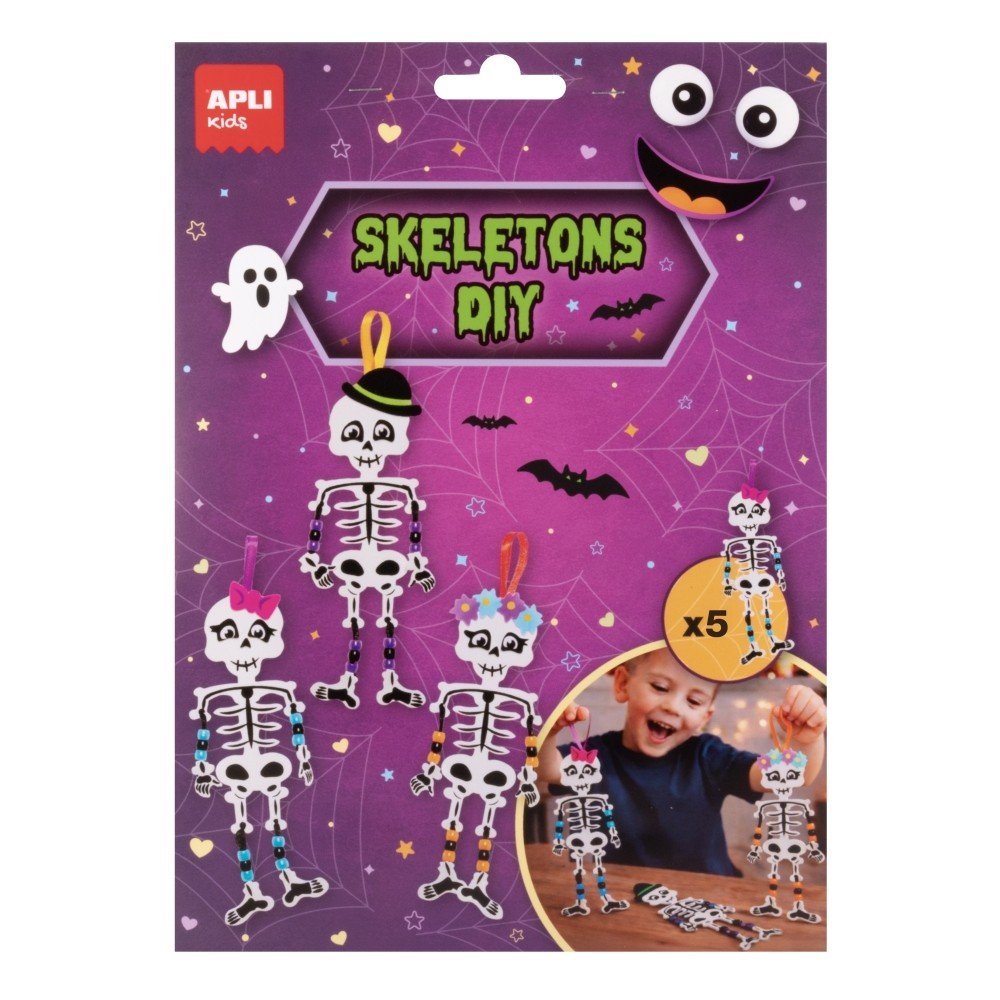 Apli kids Craft kit Esqueletos Halloween