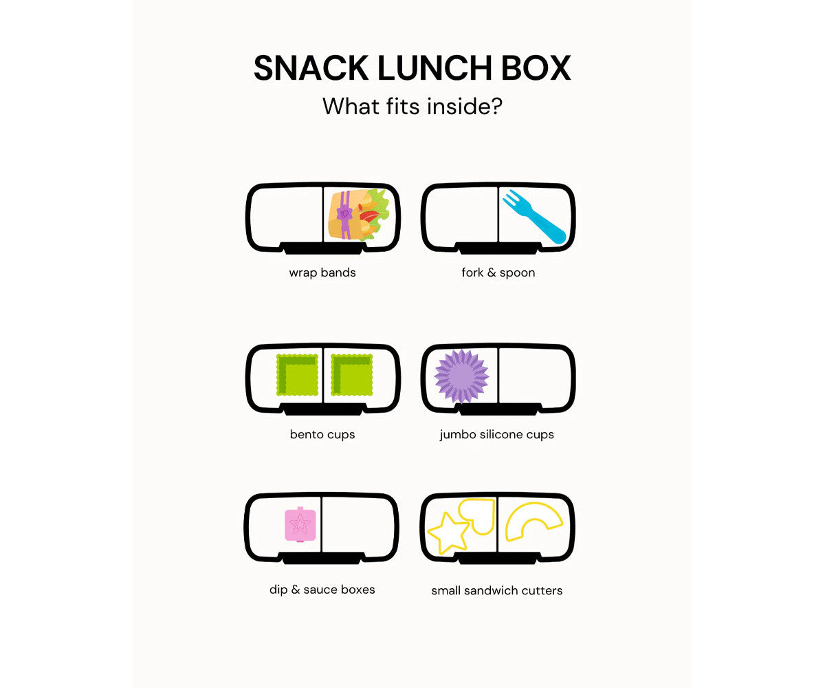 Montiico Caja de almuerzo Snack 2 compartimentos
