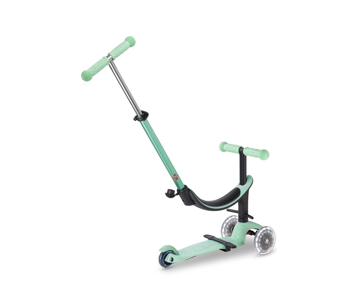 Micro Patinete mini2grow Deluxe LED Menta