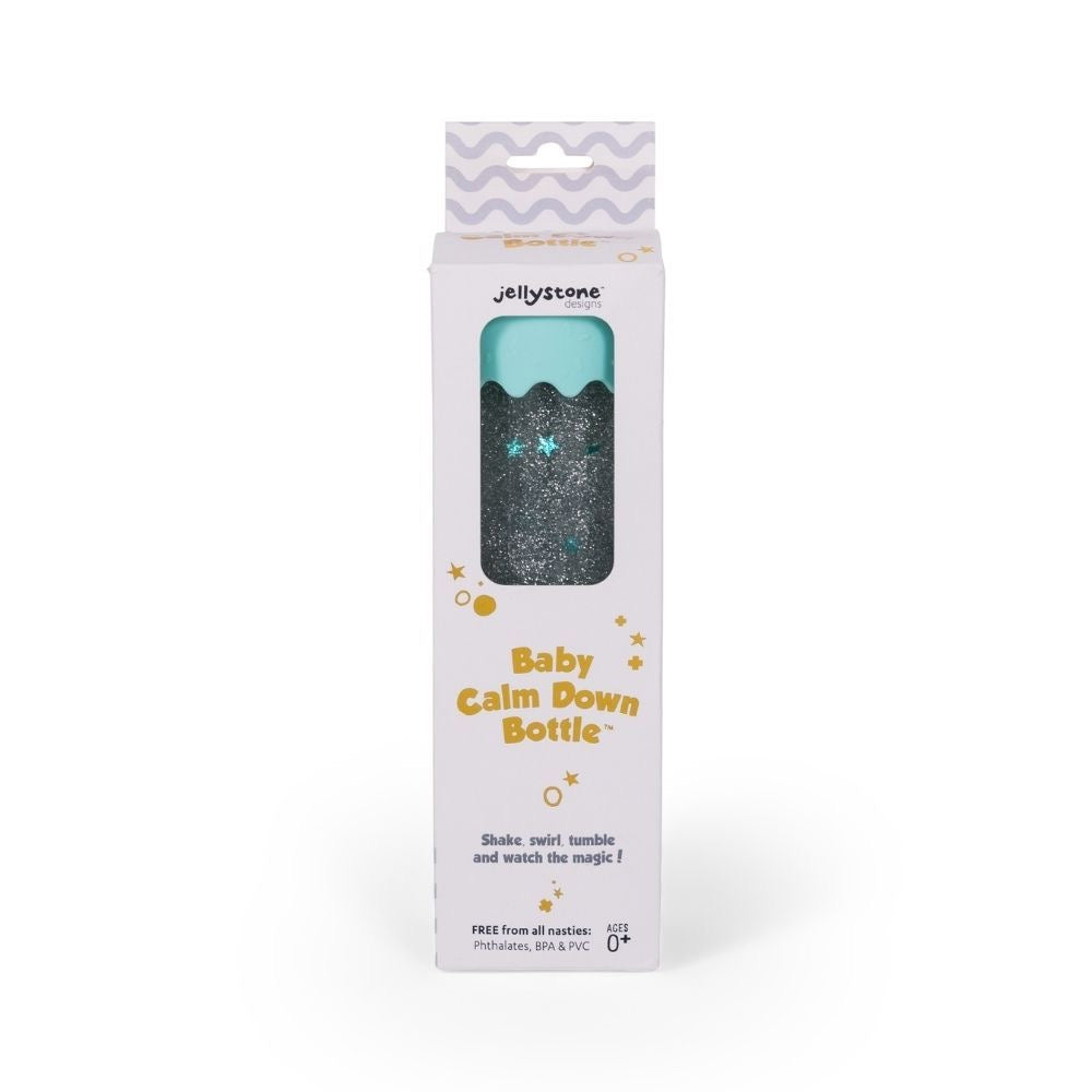 Jellystone Botella sensorial flotante Baby Menta