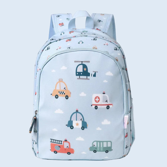 Tutete Mochila Mediana City Cars con llavero personalizable