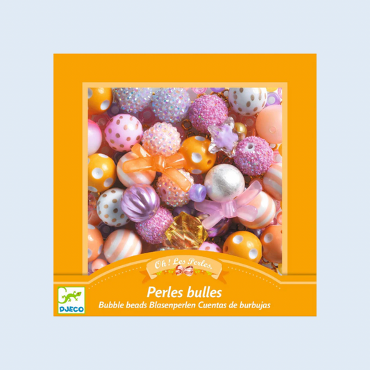 Djeco Perlas doradas violeta y naranja